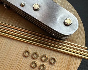 Juego de pasadores de latón Victorinox de 91 mm – Kit de bujes para reparación de cuchillos (hágalo usted mismo)