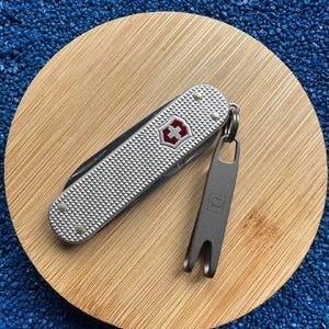 Clip de bolsillo para navaja suiza Victorinox de 58 mm y 91 mm, clip de suspensión de titanio y acero inoxidable para llavero, accesorios para multiherramienta EDC.