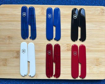 Victorinox 91mm Swiss Army Knife Replacement Scales – Plastic Handles (Toothpick/Tweezers Slots)