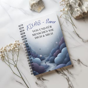 ADHS Planer, Tagesplanung mit Fokus, Struktur im Alltag, Autismus Hilfe, Fokus Aufgaben Reflexion, neurodivers, Spiralbindung, Geschenkidee