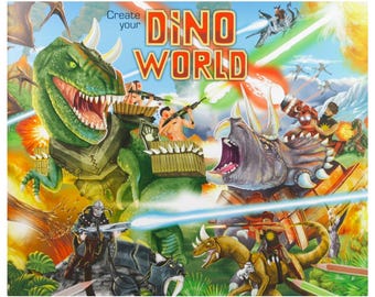 Dinosauriemålarbok för barn, roliga dinosauriesidor (PDF-mönster)