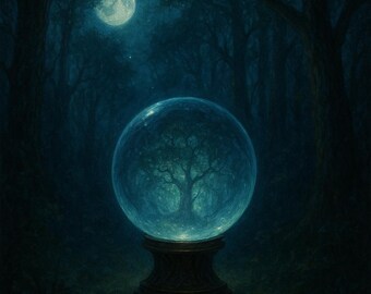 Mystic Crystal Ball Wall Art Printable