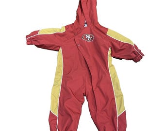 RARE Vintage NFL San Francisco 49ers Windbreaker Outfit Baby 12 Months Reebok