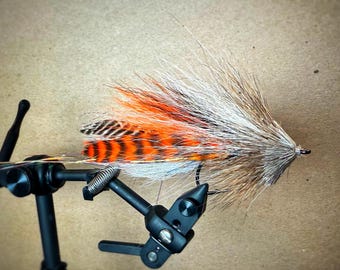 Mini Buford Streamer Fly: Orange and Black