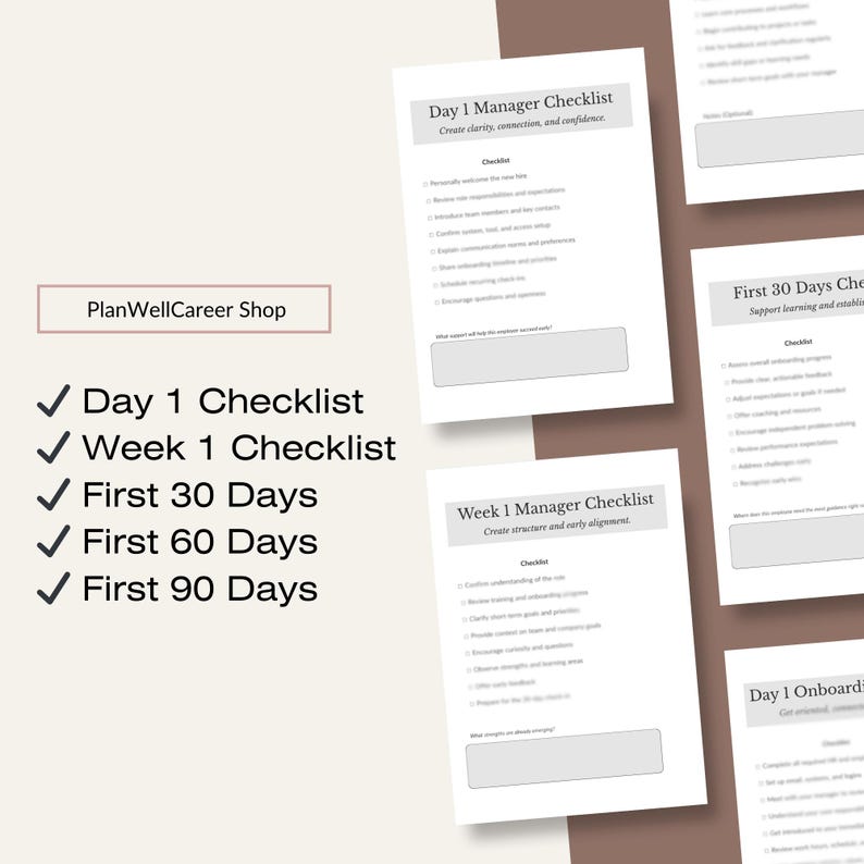 30-60-90 Day Onboarding Checklist for Managers | New-hire Management ...