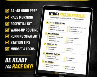 Hyrox Race Day Checklist | Fitness Prep Guide (Digital Download)