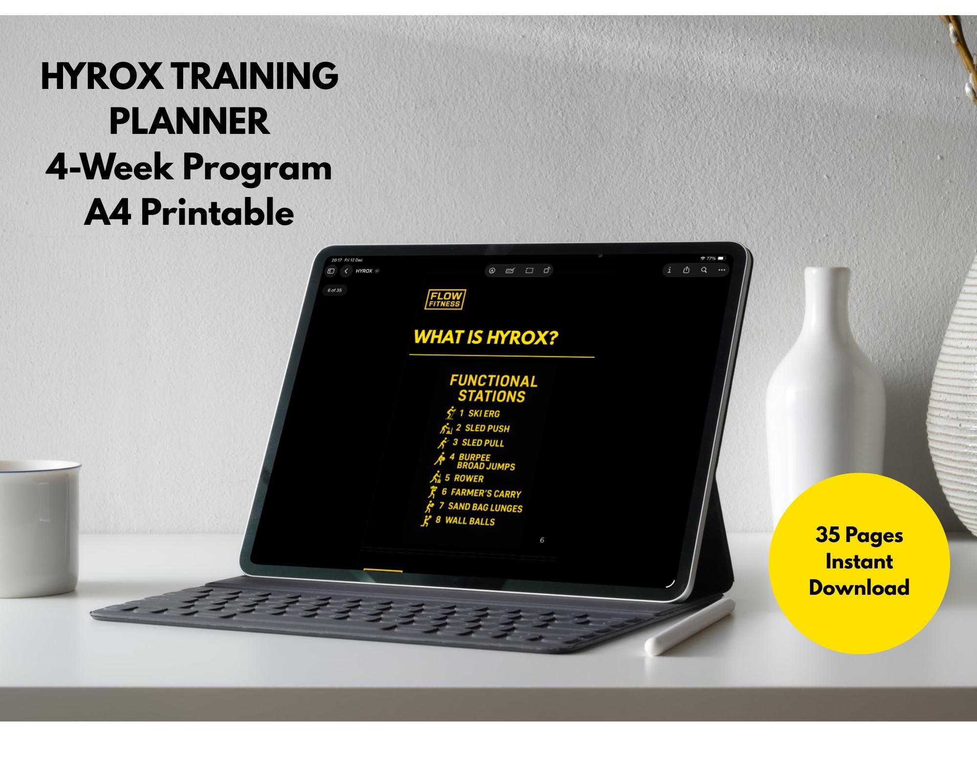 Hyrox Programming Hyrox Training Plan | 4-week Workout Program (digital Download) - Etsy