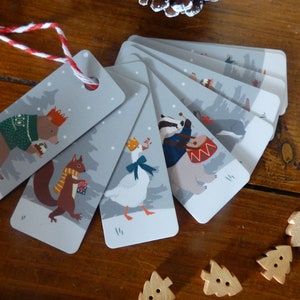 Set di 10 etichette regalo natalizie "I tre Re"