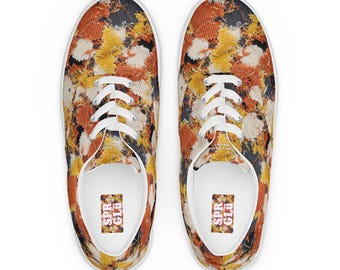 OG REGGIE - Zapatillas de lona para mujer Superglü Version Ones, estilo streetwear con cordones y caña baja, hechas a medida.