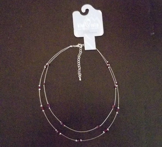 Swarovski Crystal & Silver Wire Necklace - image 3