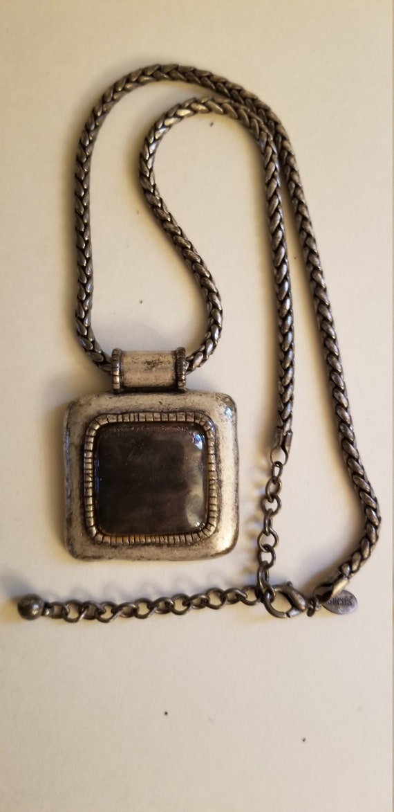 Silver & bronze tone pendant - Chico's