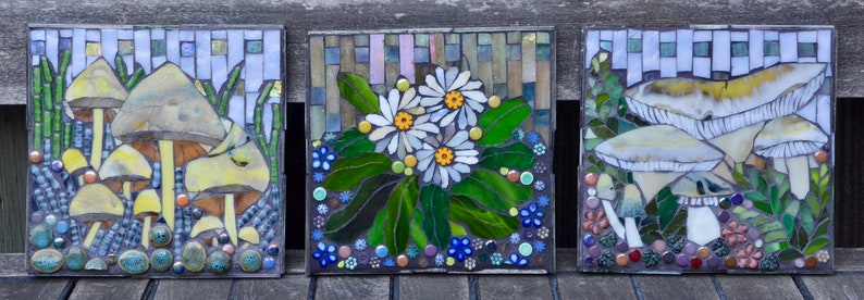 Daisies Glass Mosaic