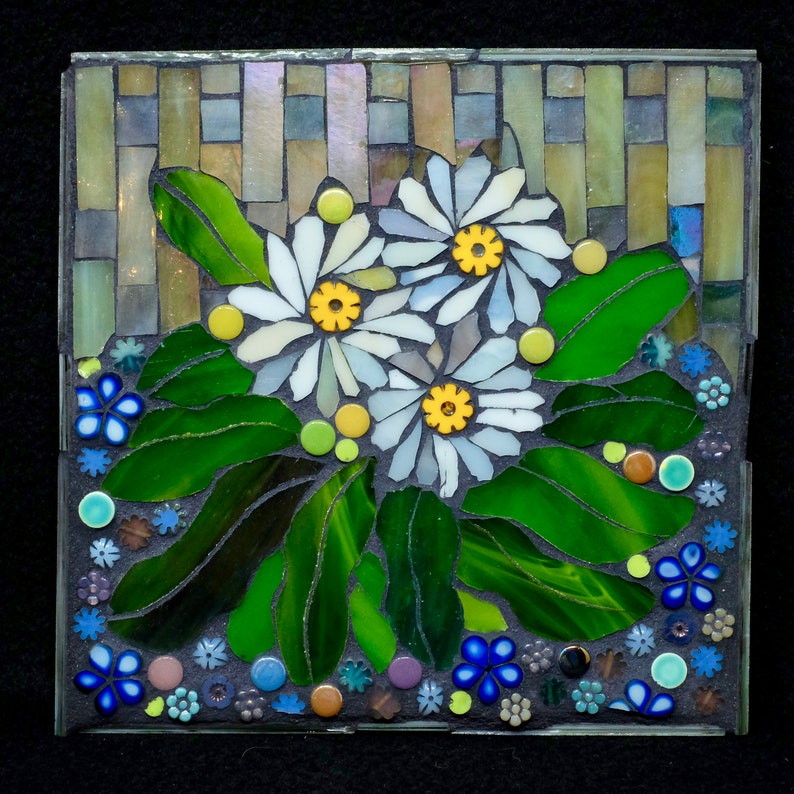 Daisies Glass Mosaic