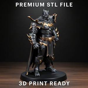 Dark Knight Bust STL – High-Resolution STL FILE 3D Printable Miniature (Digital Download)