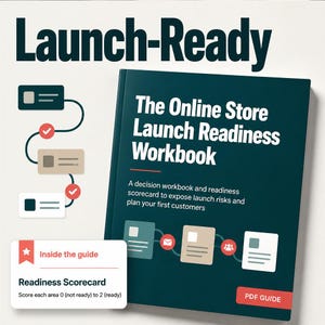 how to start an online store ebook, launch readiness workbook and first-customer plan for Shopify WooCommerce