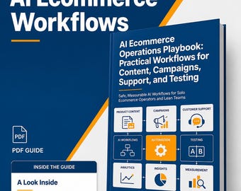 AI marketing for ecommerce guide: AI Ecommerce Operations Playbook - Workflows for Content, Support, and Testing