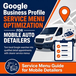 Google Business Profile optimization for auto detailing - Service Menu and Booking Guide for Mobile Detailers