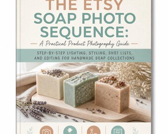 Product photography for Etsy: Soap photo sequence guide for handmade soap brands, lighting, styling checklist
