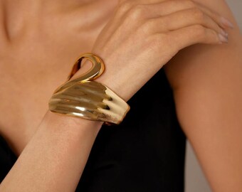 Gold Cuff Bracelet for Women