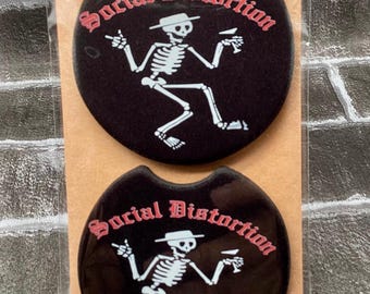 Social Distoriation Punk Band Car Costers