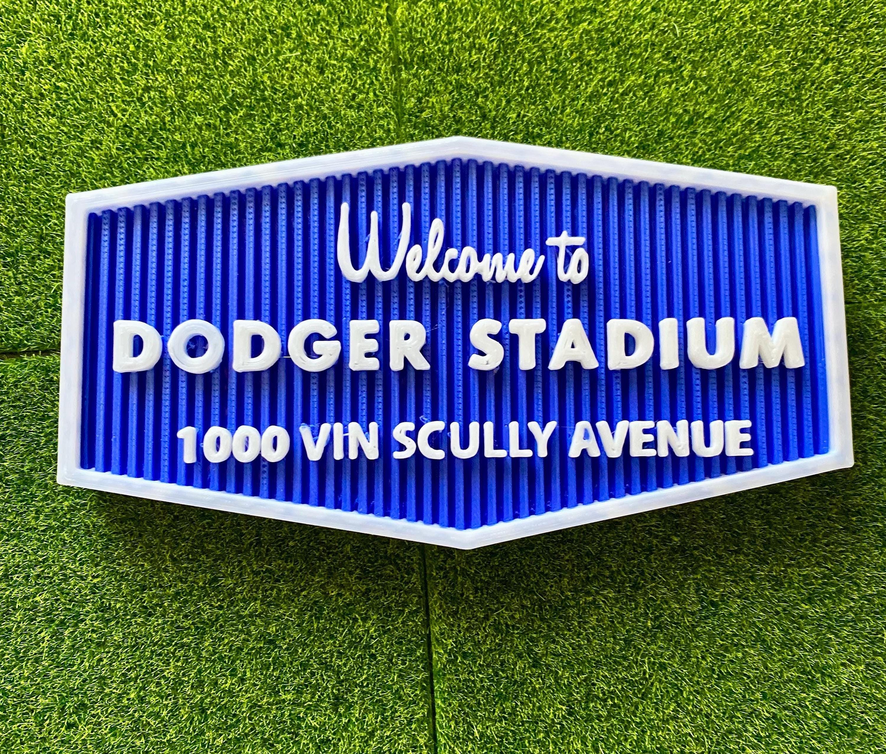 Welcome to Dodger Stadium Sign Replica Los Angeles Baseball Fan Gift ...