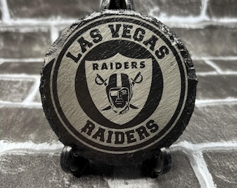 Las Vegas Football Raiders  Natural Stone Drink Coasters