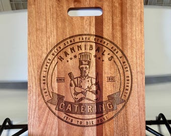 Hannibal’s Catering Laser Engraved Cutting Board Serial Killer, Kitchen Decor