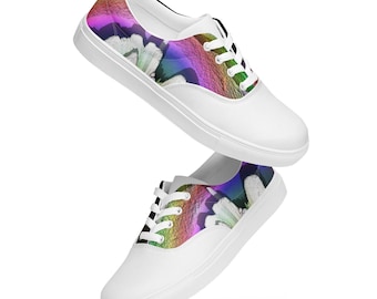 Women’s lace-up canvas shoes Beautiful Graphic Art