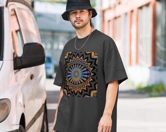 Oversized faded t-shirt Eye Graphics