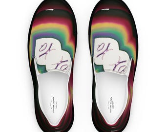 Women’s slip-on canvas shoes Rasta Hugs & Kisses