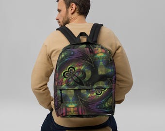 Retro Funky Graphic Art Backpack