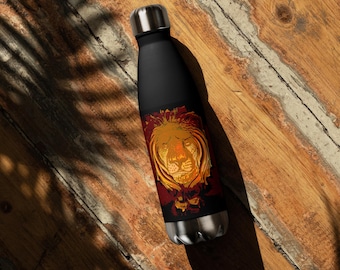 Elevated Stainless steel water bottle Irie Lion