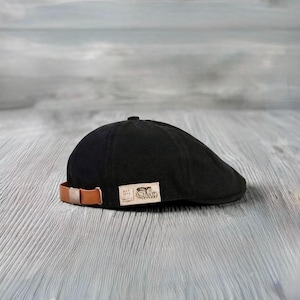 Peaky Blinders Herr Tidningsboyhatt, Thomas Shelby Vintage Fiskbensmönstrad Flat Cap 100% bomull