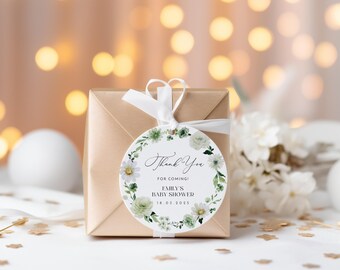 St.Patricks Gift Tag Template, Clover Favor Tag, Irish Favor Tag, Irish Shower Decor, Clover Thank You Stickers, Shamrock Gift Tags