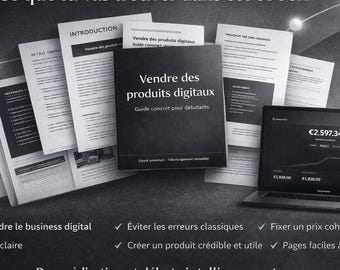 Complete Guide to Creating and Selling Digital Products | Online Business for Beginners | PDF Ebook