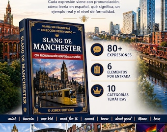 Slang de Manchester para Hispanohablantes | Inglés británico real, acento mancunian y jerga | Guía PDF 80+ expresiones