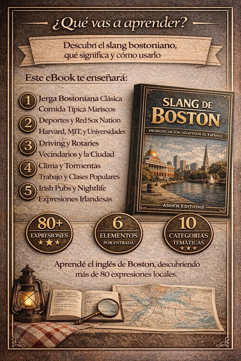 Slang di Boston per ispanofoni | Inglese autentico di Boston, accento di Boston e modi di dire | Guida in PDF con oltre 80 espressioni immagine 9