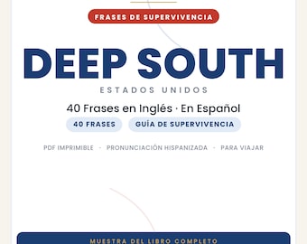 アメリカ南部旅行に役立つ英語フレーズ集｜スペイン語版印刷可能PDF｜サバイバルガイド｜アメリカ南部スラング集からの抜粋