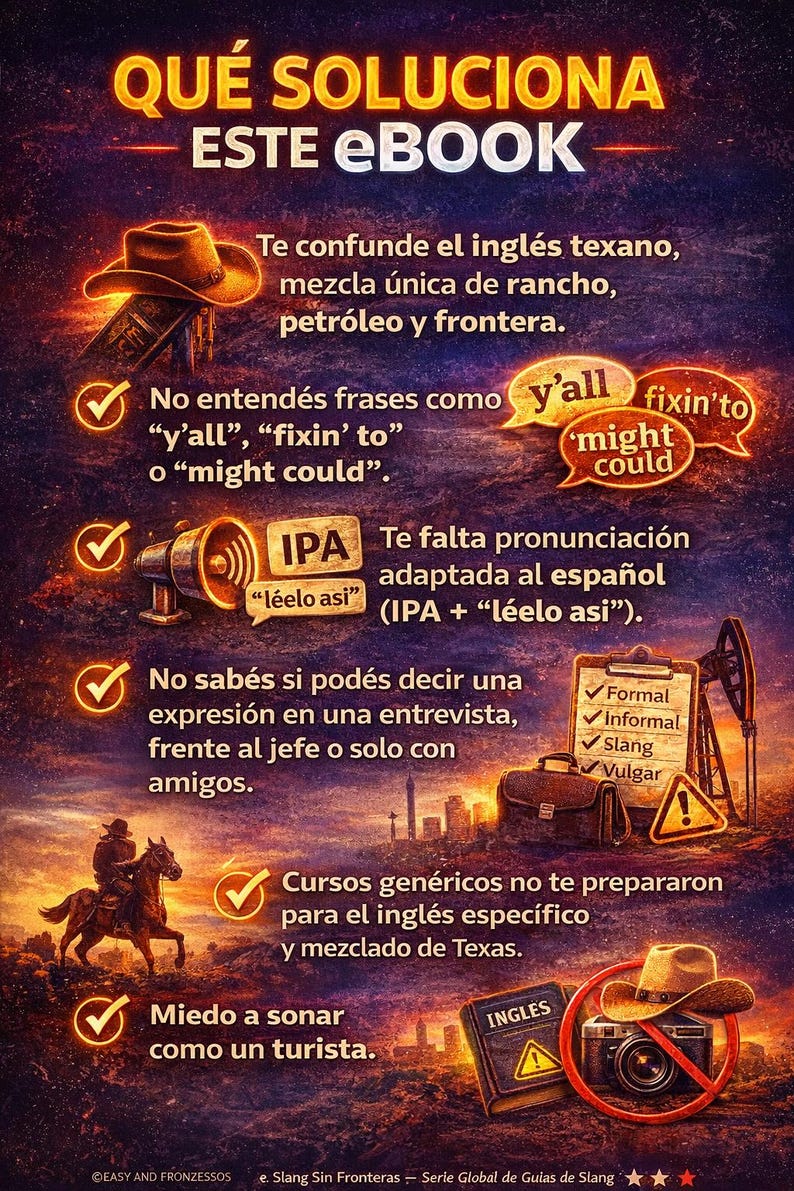 Texas Slang for Spanish Speakers | Real Texas English, Spanglish, and Southern Slang | PDF Guide with 80+ Expressions image 10