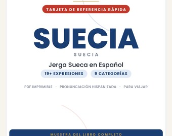 Swedish Slang in Spanish | Swedish Slang in Printable PDF | Real Phrases for Traveling to Sweden | Preview of the Swedish Slang Book