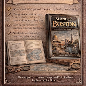 Slang di Boston per ispanofoni | Inglese autentico di Boston, accento di Boston e modi di dire | Guida in PDF con oltre 80 espressioni immagine 3