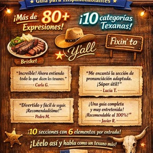 Texas Slang for Spanish Speakers | Real Texas English, Spanglish, and Southern Slang | PDF Guide with 80+ Expressions image 2