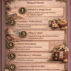 Hawaiian Slang for Spanish Speakers | Real English, Hawaiian Pidgin, and Aloha Spirit | PDF Guide with 80+ Expressions image 9