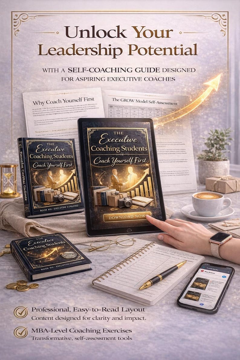 Executive Coaching: Coach Yourself First | MBA Coaching Guide for Self-Awareness, GROW, Feedback & Leadership image 3
