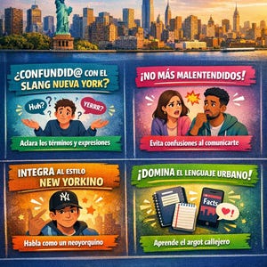 Slang de New York para Hispanohablantes | Inglés neoyorquino real, NYC slang y jerga del subway | Guía PDF 80+ expresiones imagen 9