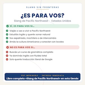 Pacific Northwest Slang in Spanish | American Slang in Printable PDF | Full Book Preview image 2