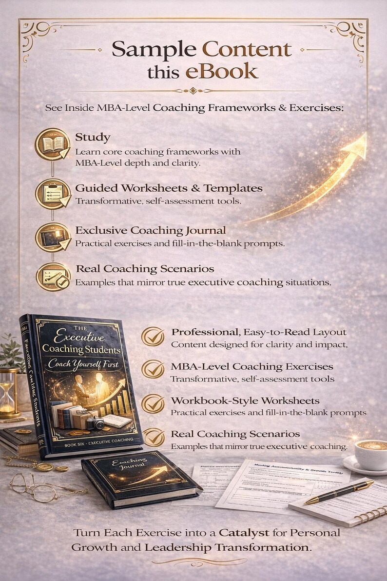 Executive Coaching: Coach Yourself First | MBA Coaching Guide for Self-Awareness, GROW, Feedback & Leadership image 5