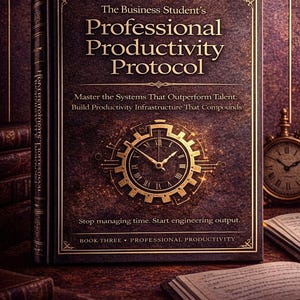 Business Student Productivity Protocol | MBA Productivity Guide for Focus, Deep Work & Time Management