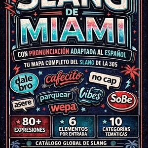 Miami Slang for Spanish Speakers | Real English, Spanglish, and Cuban Slang | PDF Guide with 80+ Expressions and Pronunciation image 1