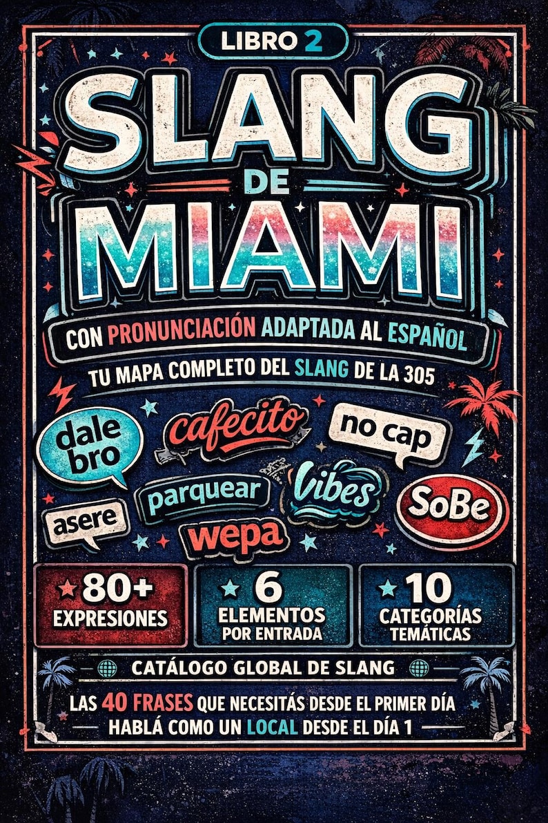 Miami Slang for Spanish Speakers | Real English, Spanglish, and Cuban Slang | PDF Guide with 80+ Expressions and Pronunciation image 1